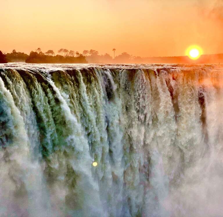Southern Africa Safari -Victoria Falls At Sunrise